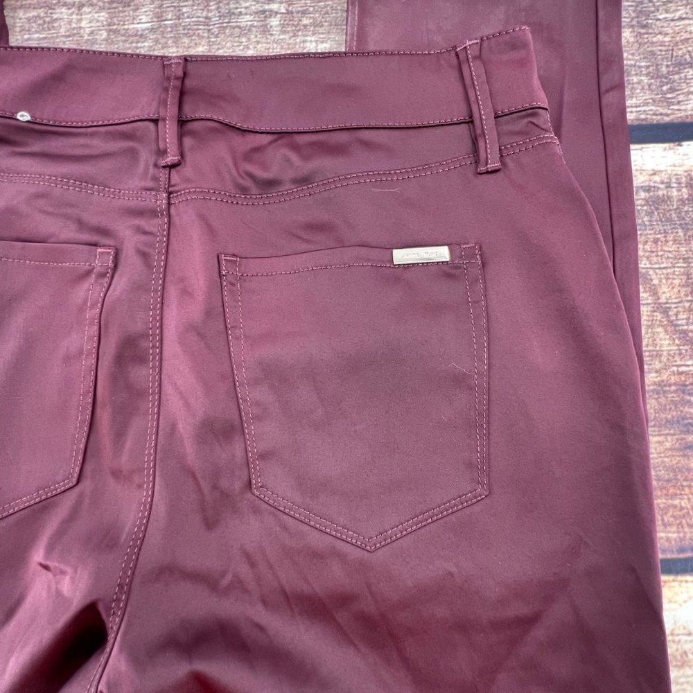 White House Black Market Burgundy Skinny Pants - Picture 10 of 10